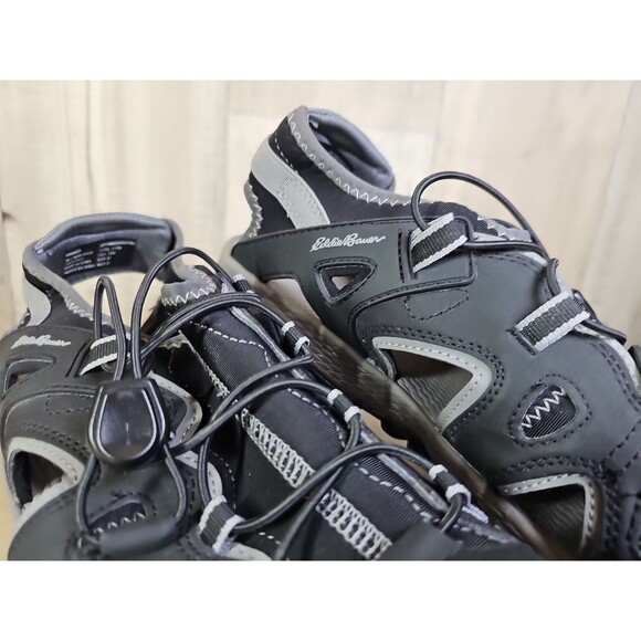 Eddie Bauer Men’s Rainier Hiking Sandals Black Closed Toe Water Shoes Size 13 - Picture 3 of 10